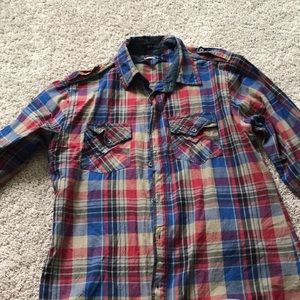 Long sleeve plaid shirt